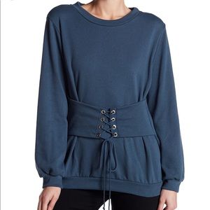 Lush corset sweatshirt NWT 💙